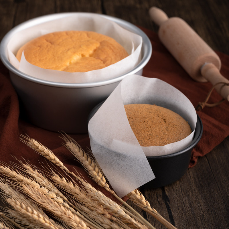 蛋糕询特脱模烘焙圆形防粘10寸油纸戚风模具烘焙用纸