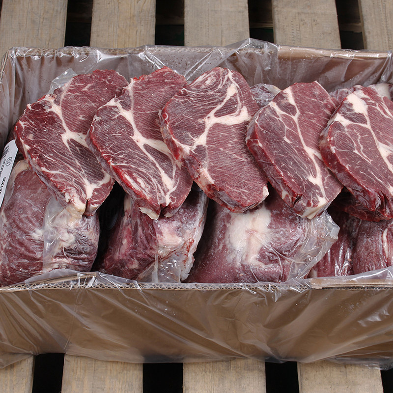 牛肉50斤装谷牛排大块新鲜冷冻肉牛背肩整块生牛肉