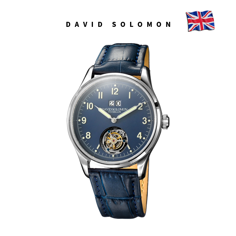 DavidSolomon男士自动陀飞轮手表2021年新款十大品牌机械手表真皮