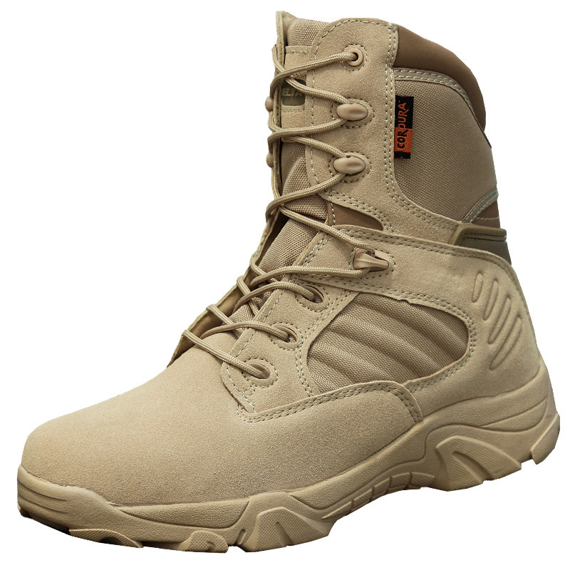 特种兵美式高帮三角洲作战靴男耐磨军靴执勤沙漠战术靴