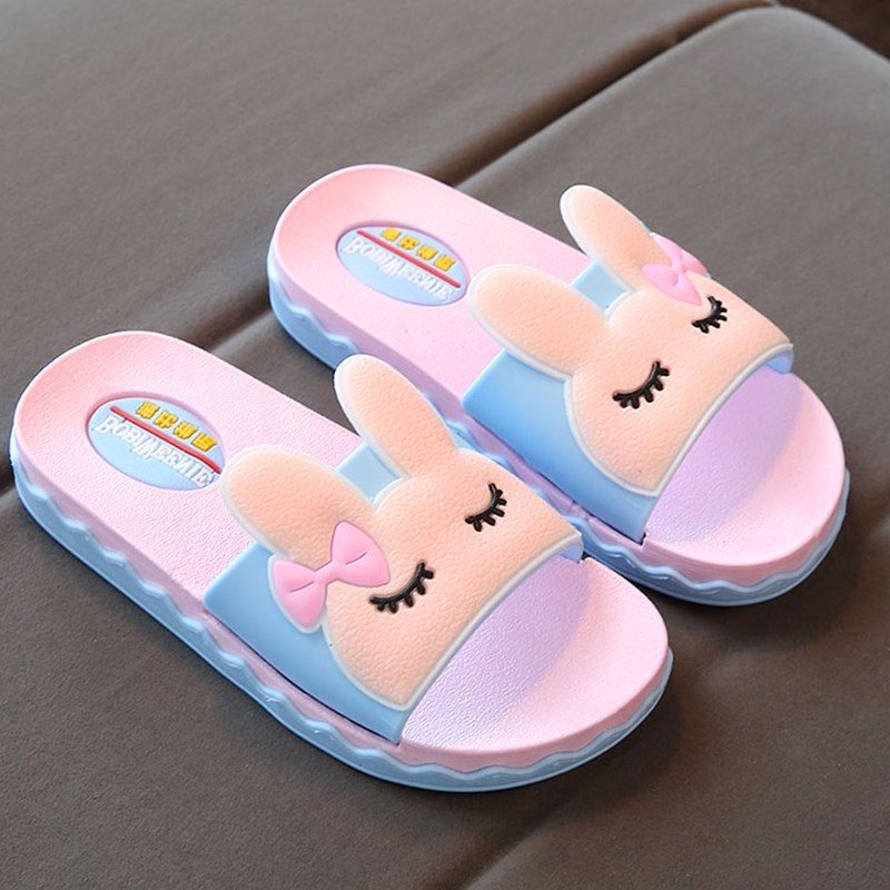 大童拖鞋女童1215岁韩版可爱一字9室内防滑时尚女孩拖鞋