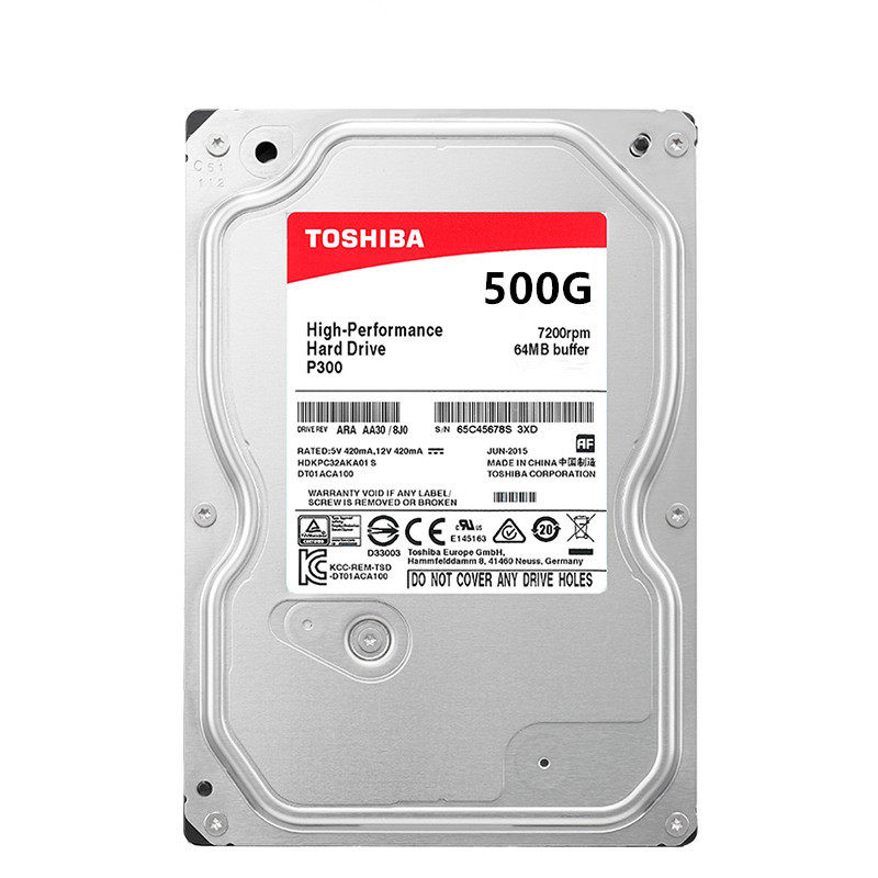 toshiba东芝p300系列2tb台式机电脑机械硬盘2t机械硬盘
