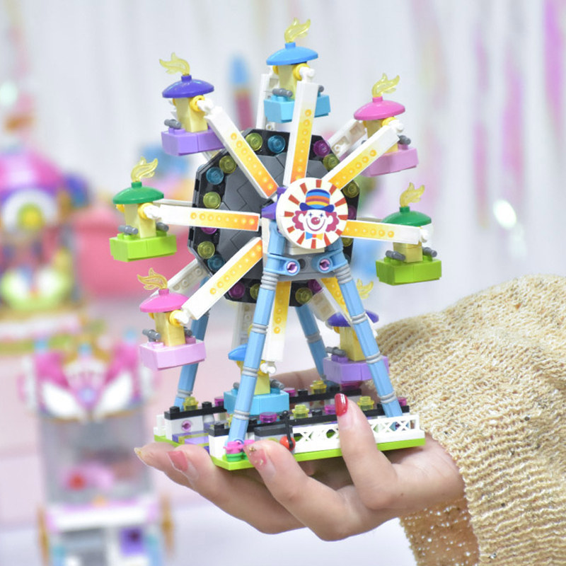 loz迷你颗粒摩天轮积木儿童玩具