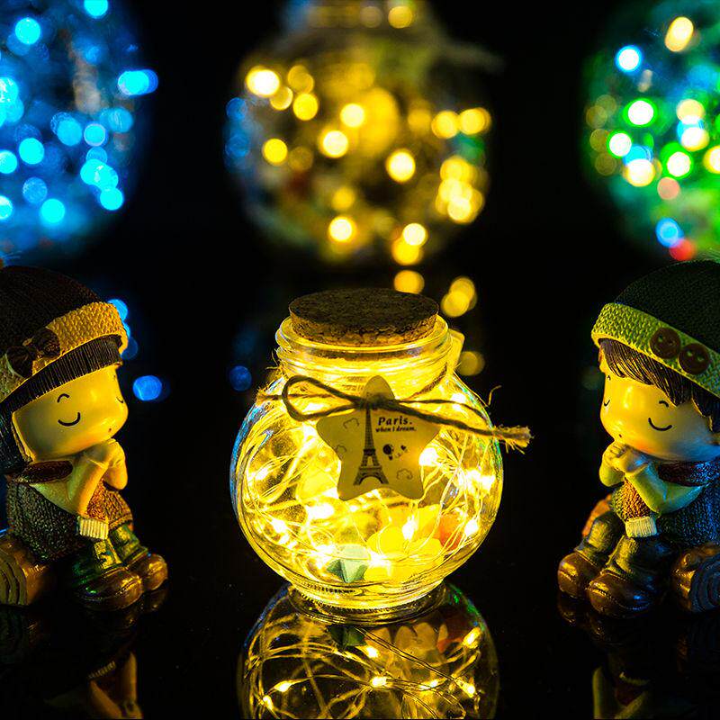 许愿纸条创意放叠透明心形爱心折纸装的星星幸运星