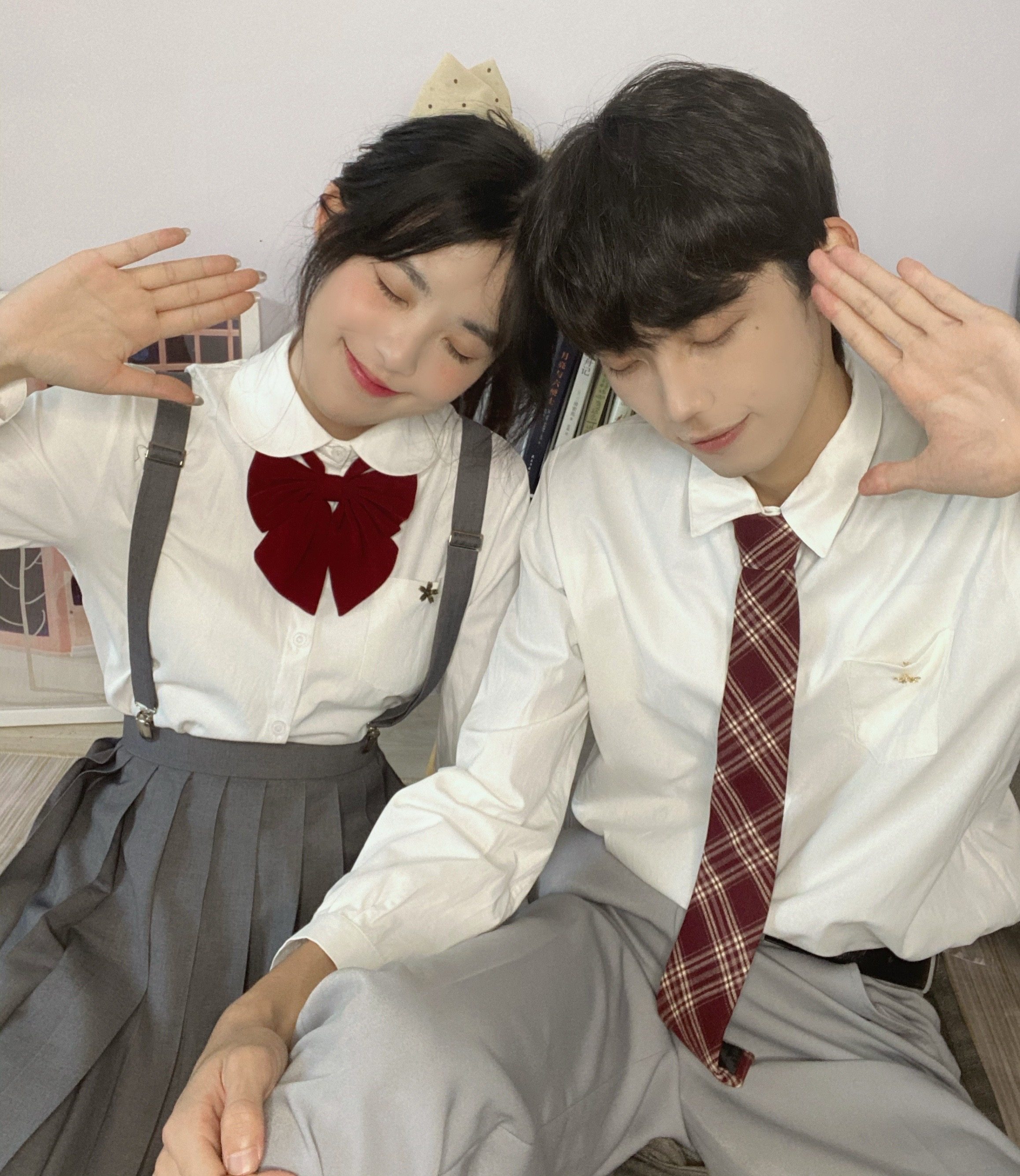 scch长袖丸襟日角襟情侣jkdk衬衫自制基础用的衬衫