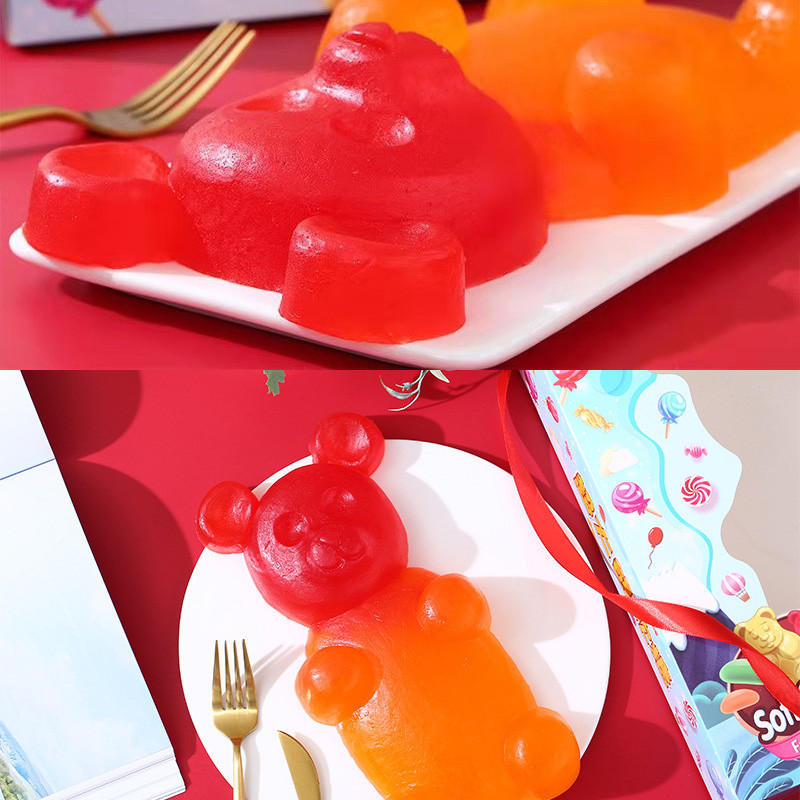 抖音网红巨型超大小熊软糖橡皮糖qq糖950g恶搞糖果零食儿童小礼物