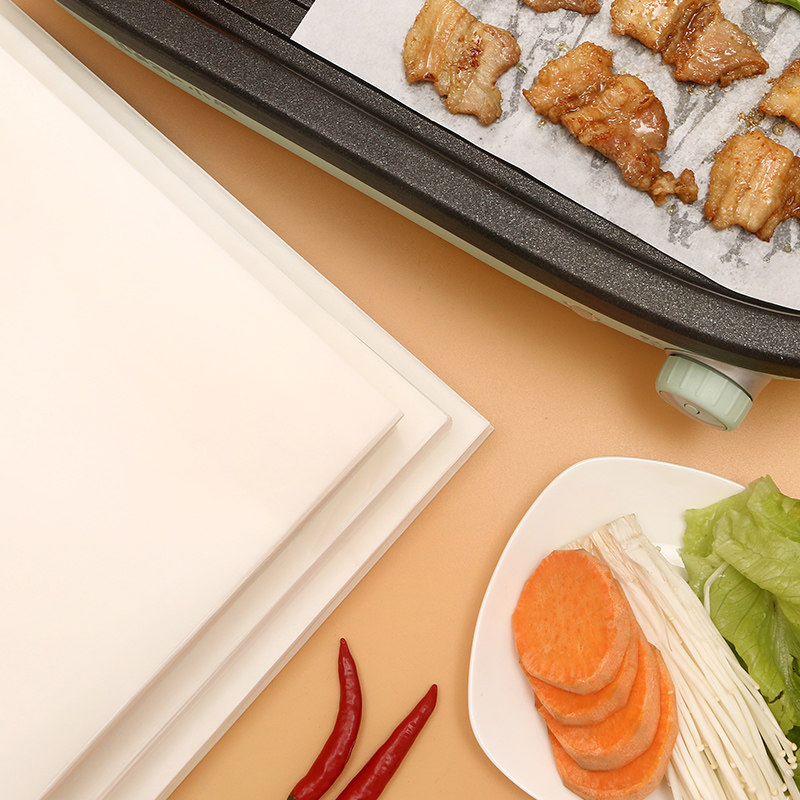 烤肉吸油纸正方形烤盘专用烧烤纸垫微波炉硅油纸烤箱烘焙家用不粘