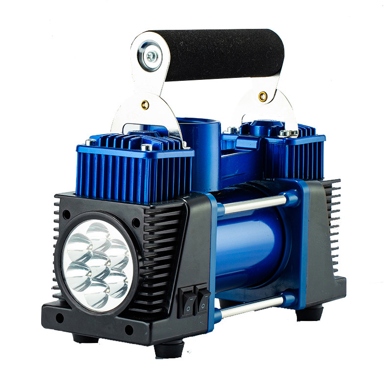 驱逐者车载充气泵双缸高压12v汽车24v货车打气泵车用大功率德国