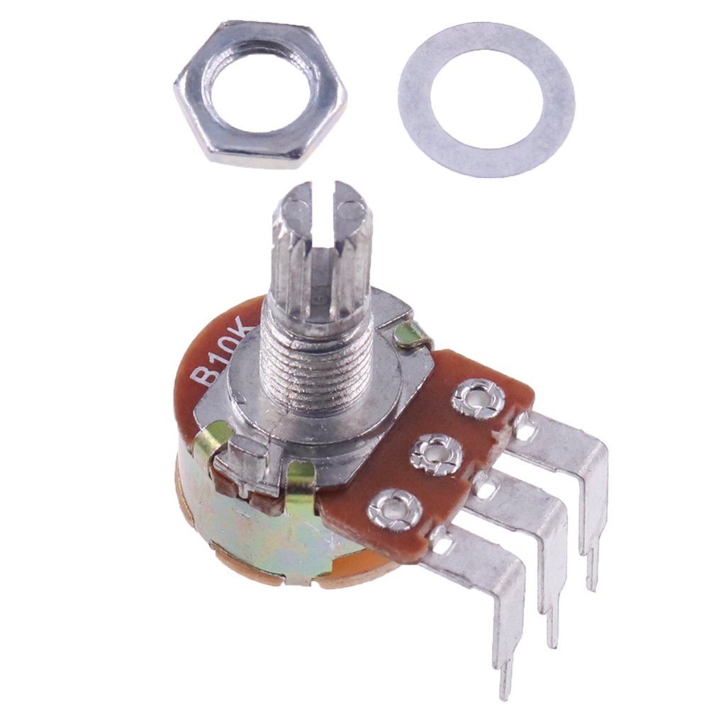 开关电位器wh148b10kb50kb100kb500k弯脚电位器