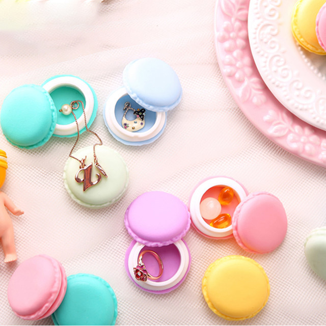 Lohasmakaron jewelry storage box round jewelry storage tool portable portable portable headgear medicine storage box Lohasmakaron jewelry storage box round jewelry storage tool portable portable portable headgear medicine storage box