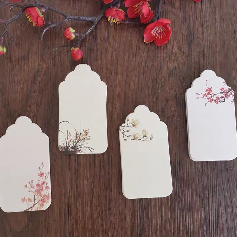 古典包可唯美可悬挂纸质硬纸网红学生空白小楷书签