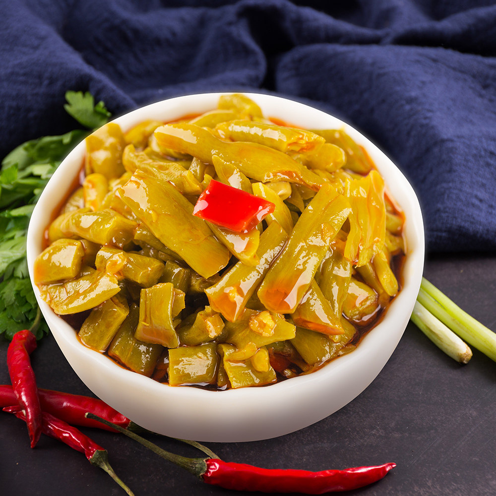 渝家铺子香辣豇豆酸豆角川渝泡菜腌菜农家自制咸菜下饭菜 250g/袋