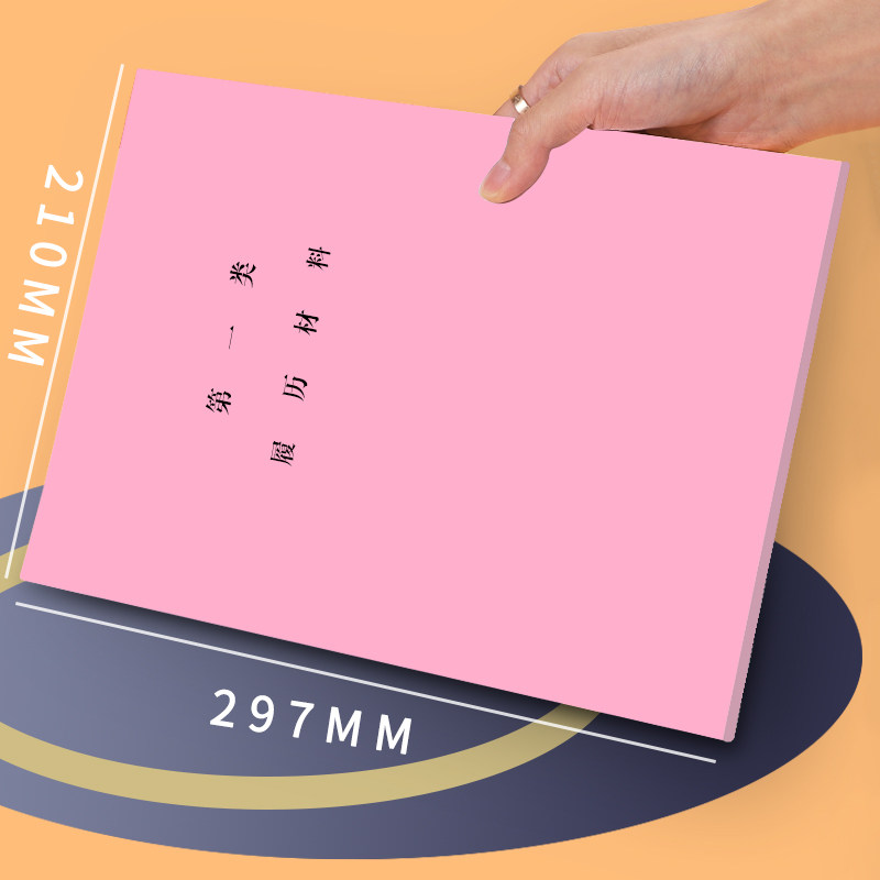 隔页分页彩色晨信大类分割材料自传履历活页分页纸