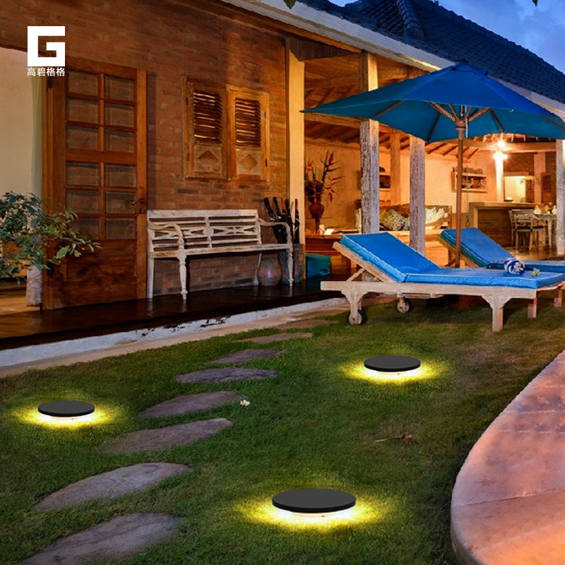 庭院灯户外草坪灯防水太阳能现代简约花园景观草地地灯景观庭院灯饰
