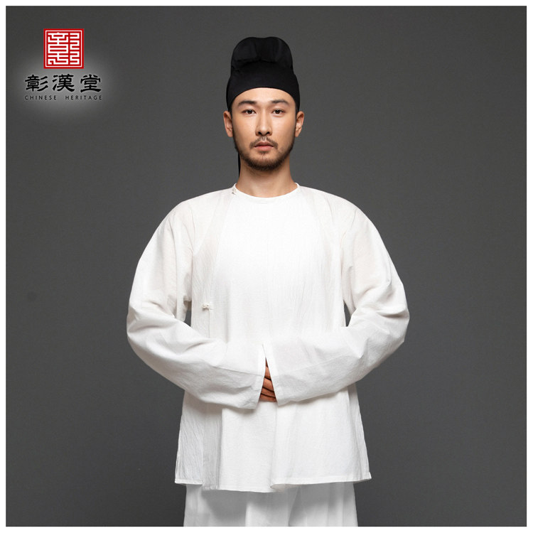 复原唐风唐制圆领汗衫中衣纯棉内搭打底汉堂汉服定制