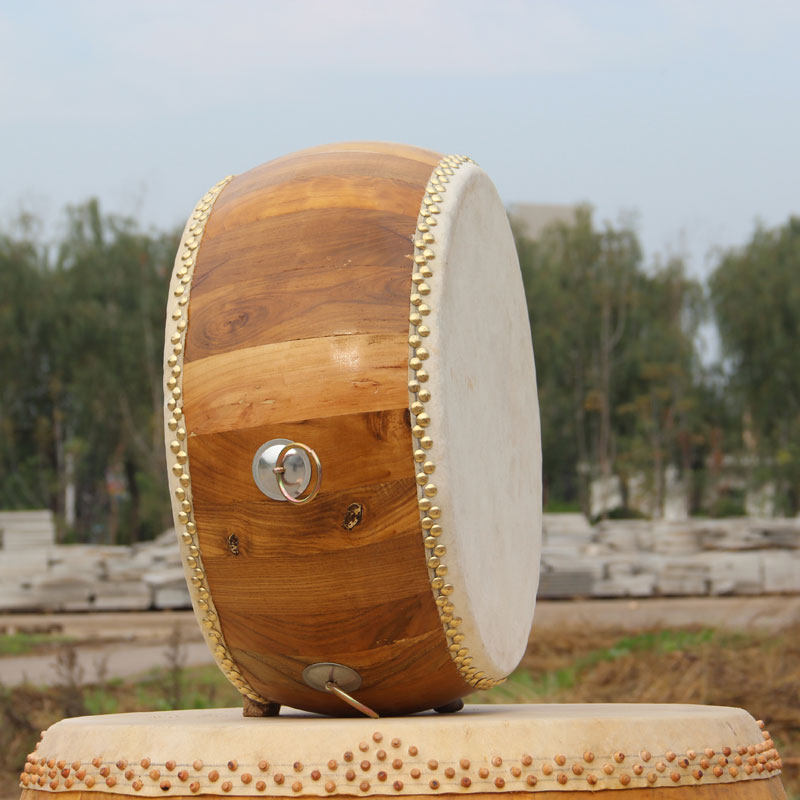 椿木白茬头层牛皮大鼓高音鼓堂鼓锣鼓道法鼓桑鼓大鼓原木真牛皮鼓