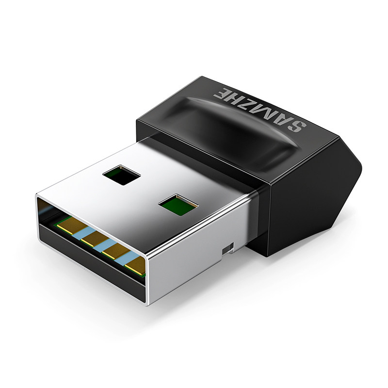 蓝牙山泽usb接收器免驱适配器笔记本外接无线耳机键盘连接器