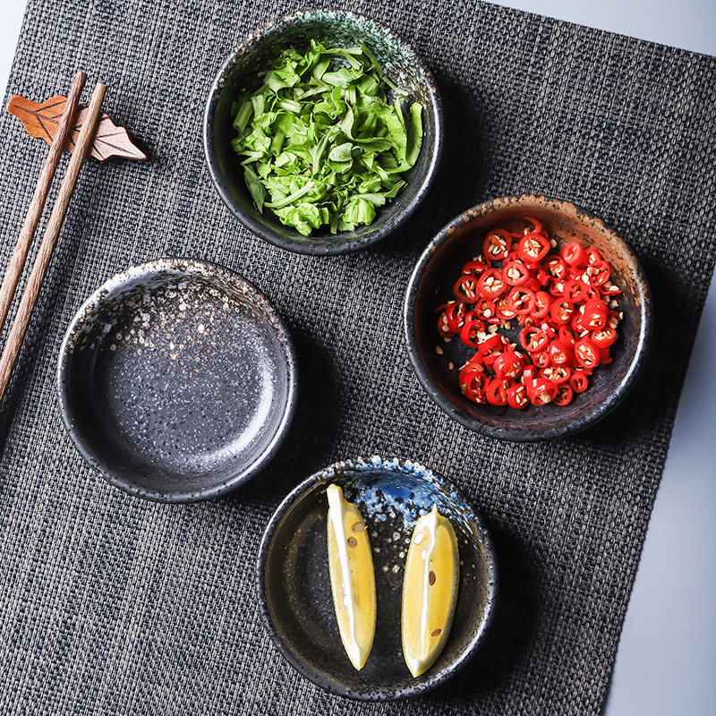 日式小吃小菜碟味碟家用调料酱油醋蘸料碗火锅碟