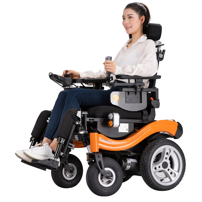 伊凯越野型电动轮椅ep65s智能抬腿仰躺进口配置电动轮椅