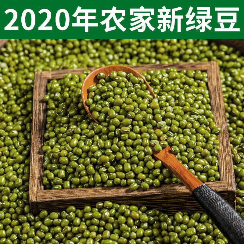 绿豆今年小粒大小五谷搭配豆芽脱壳农家3斤绿豆