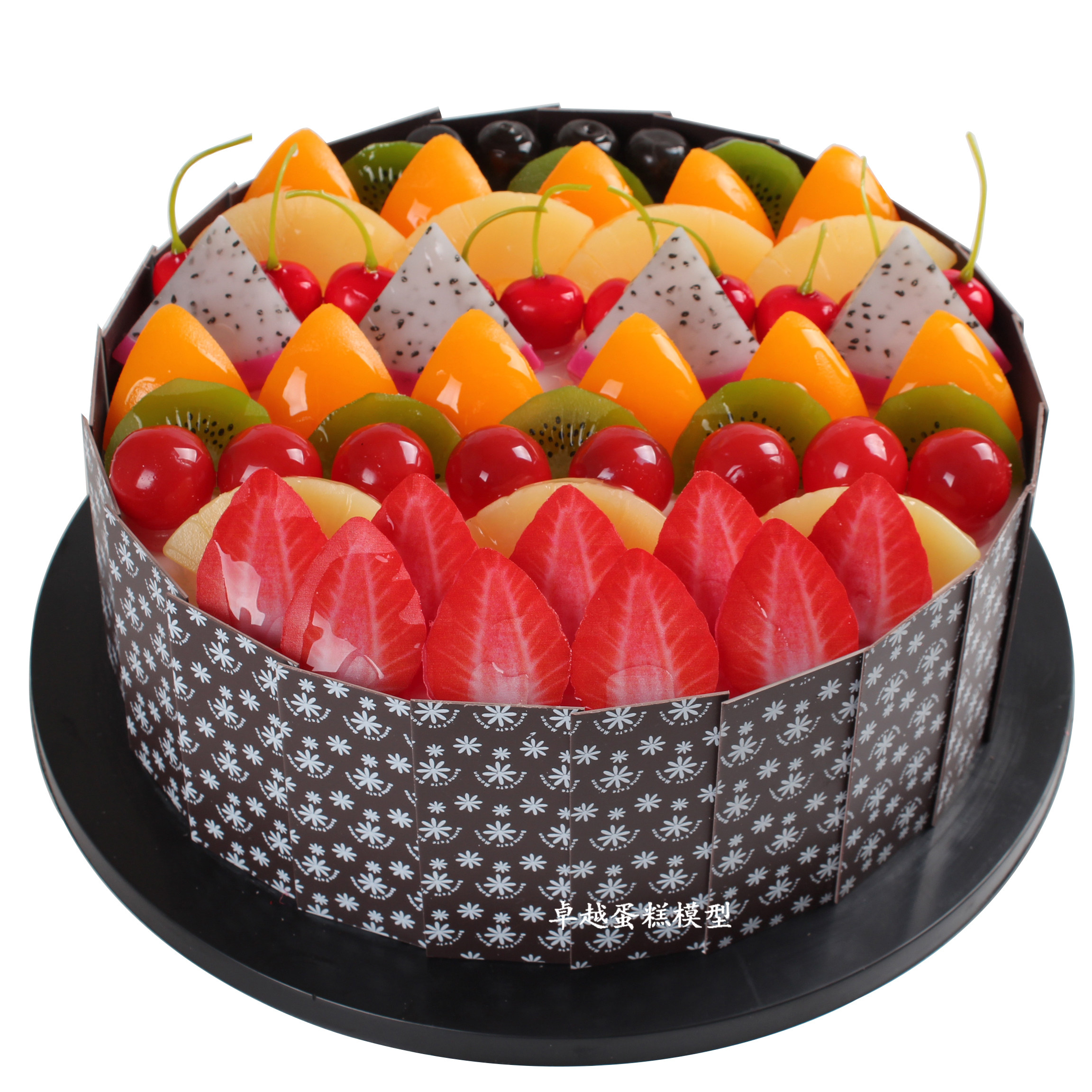 模型蛋糕2021新款水果拼盘生日蛋糕欧式橱窗样品仿真水果