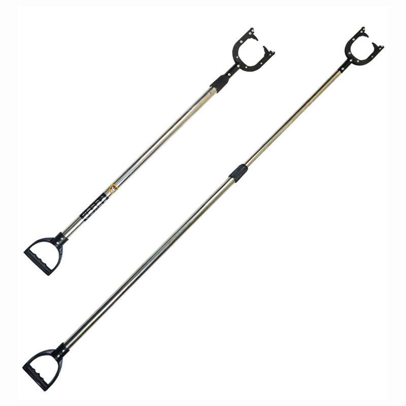 防暴脚叉不锈钢伸缩校园单位物业保安器材防爆金属脚叉抓捕锁脚器