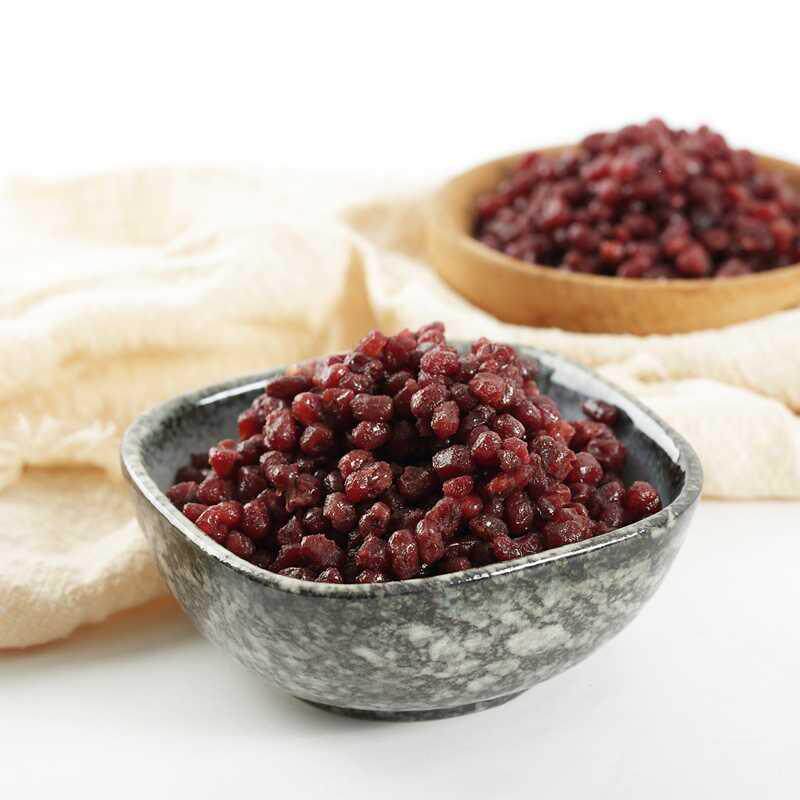 糖纳豆1斤红小豆开袋即食熟红豆蜜豆家商用奶茶甜品冰粥烘焙辅料