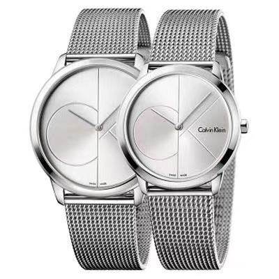 ck正品手表情侣钢带石英表男士腕表简约女表欧美腕表