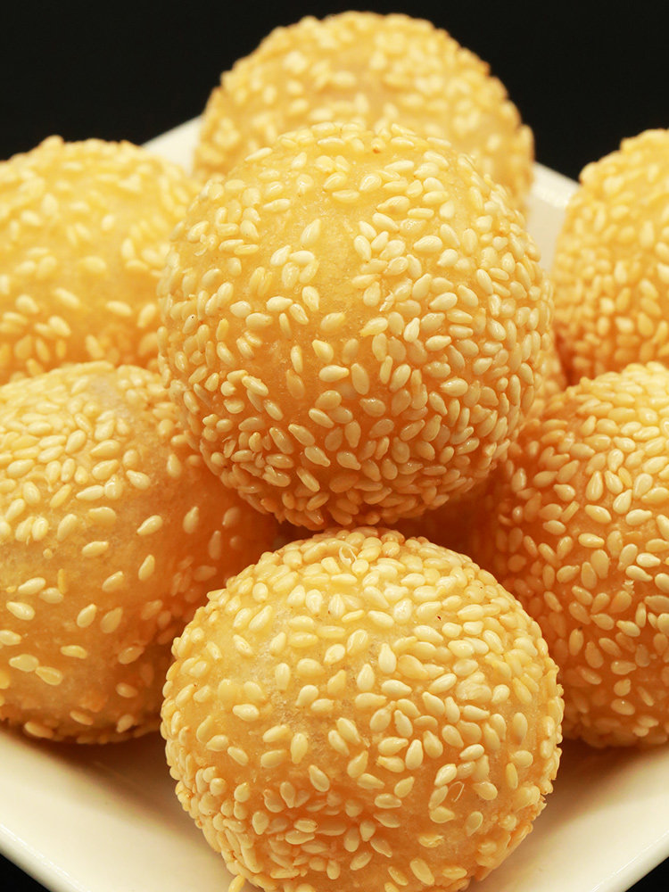 麻圆芝麻整箱半成品大球油炸手工小个12个速冻传统中式糕点