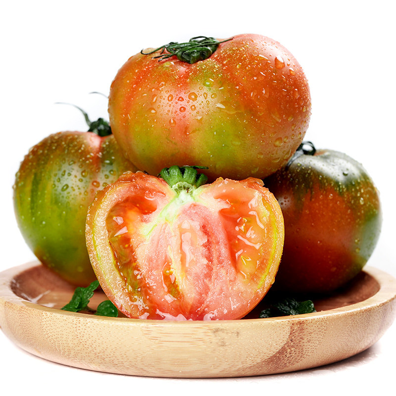 丹东草莓柿子5斤西红柿新鲜自然熟铁皮柿子盘锦碱地生吃水果番茄