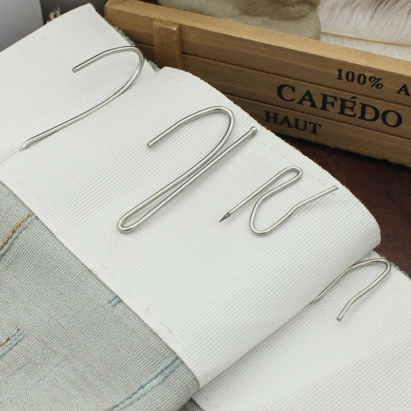 窗帘不锈钢挂钩钩子配件辅料附件布勾韩式褶皱挂钩