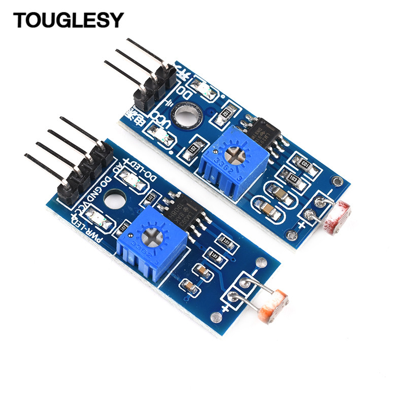 传感器光敏电阻模块亮度光电光线检测光控开关4针传感器
