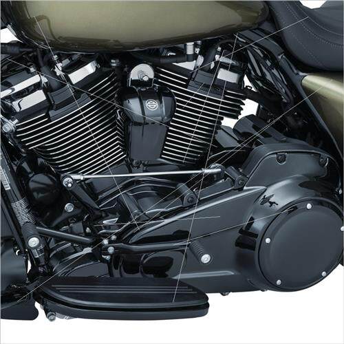 哈雷改装发动机装饰黑色全车摩托车王改装滑翔路大道盖帽配饰