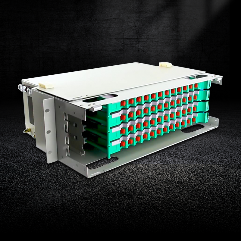 鹏迪电信单元纤盘盒熔终端48口满配odf多模光纤终端盒