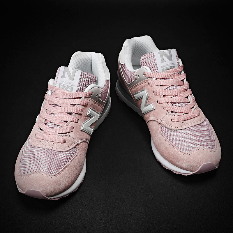 官方旗舰店官网正品女鞋秋季nb樱花花粉新百伦休闲单鞋