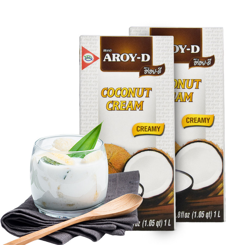 浓缩泰国咖喱甜品烘焙椰奶2盒1l椰浆白标其他