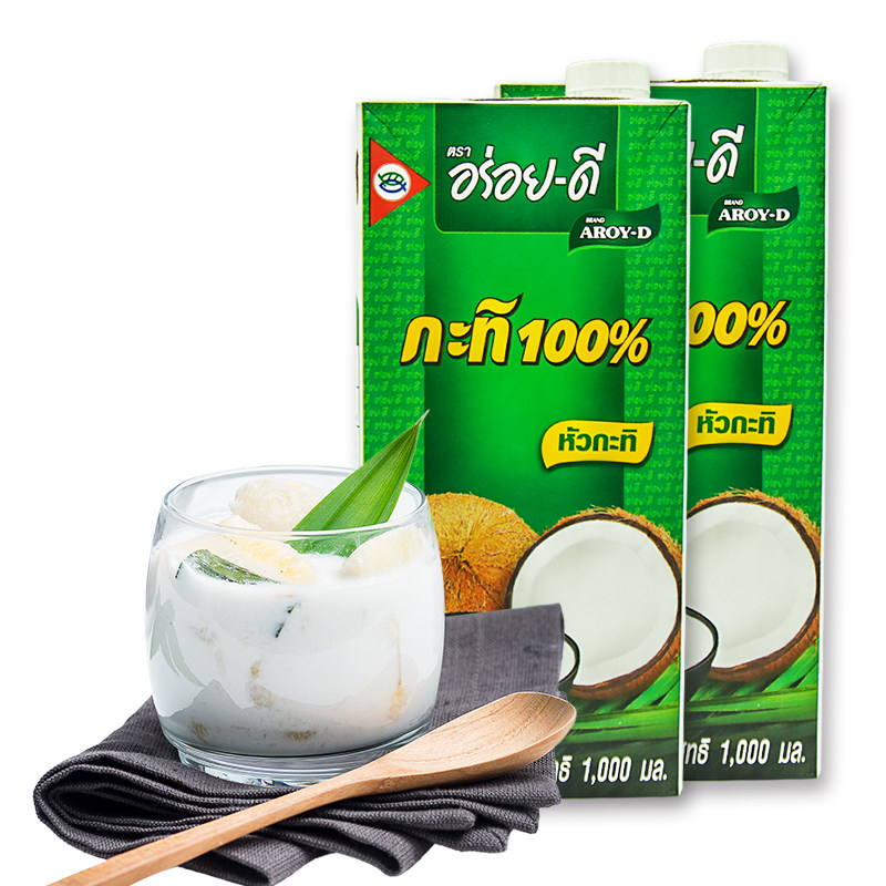 原装进口茶店奶茶烘焙甜品泰餐椰奶2盒装1l椰浆其他