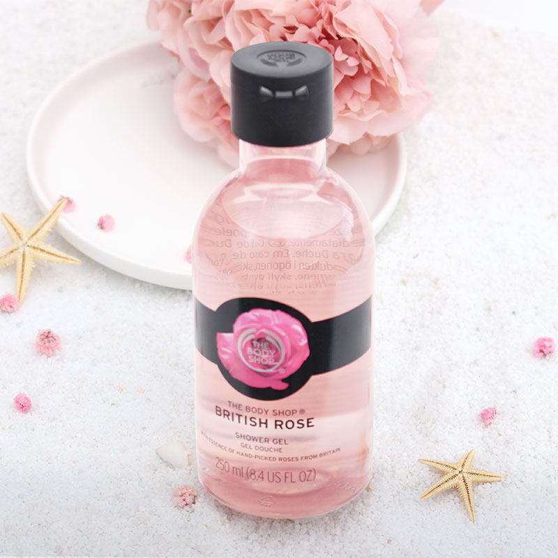 thebodyshop美体小铺英伦玫瑰沐浴露250ml洁净沐浴露