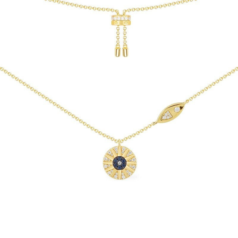 apmmonaco项链新品热带度假太阳锁骨轻奢高级项链