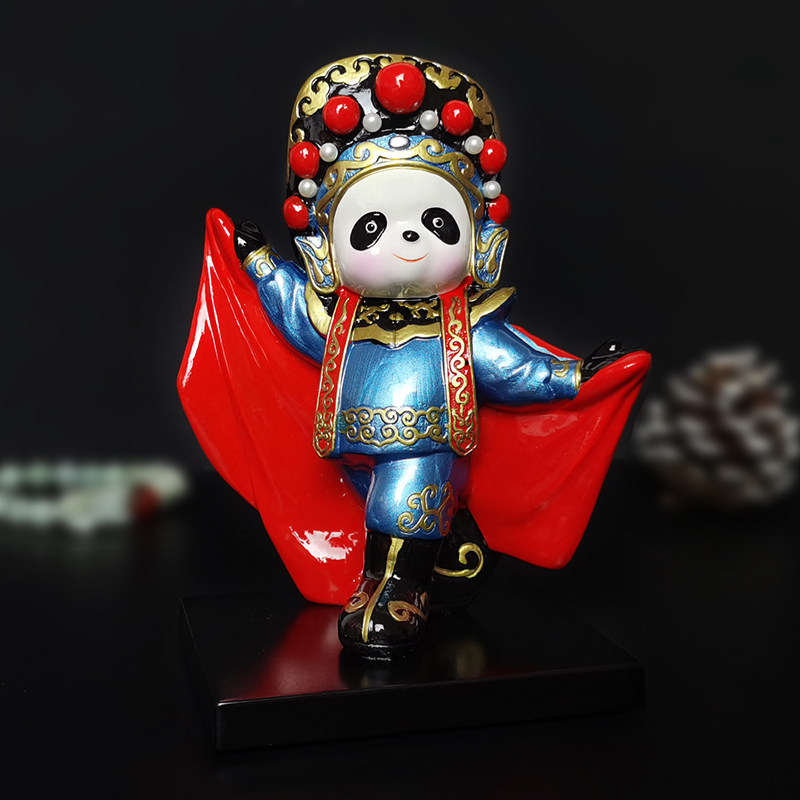熊猫川剧变脸中国国风特色工艺礼品京剧脸谱四川成都旅游脸谱