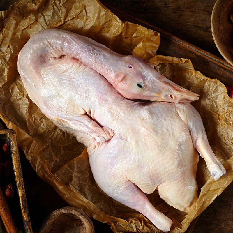 发2只正宗农家散养活鸭土鸭子肉整只新鲜宰杀冷冻白条鸭子肉