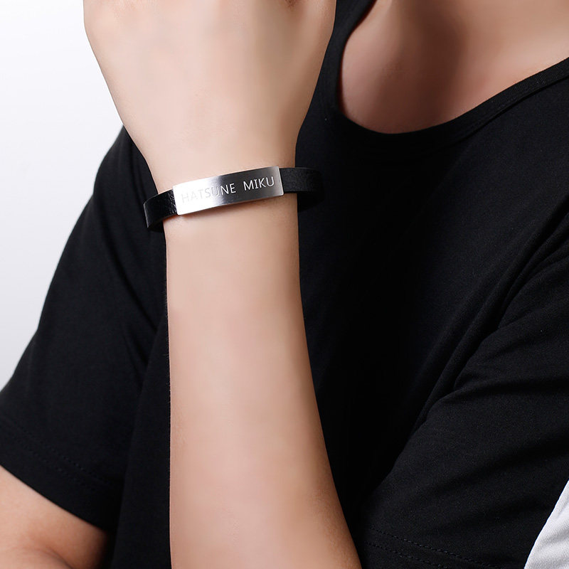 初音未来手环miku官方正版周边真皮概念手链动漫手链