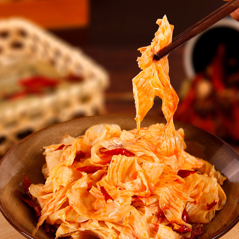 五级孤独麻辣冷吃火锅豆皮辣片千张豆腐皮辣条豆腐干