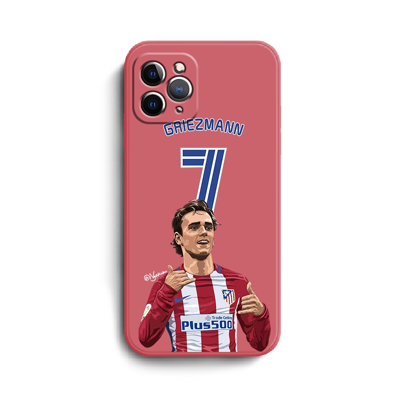 卡通足球明星格里兹曼适用华为p40proplus手机壳p30pro液态硅胶p20pro