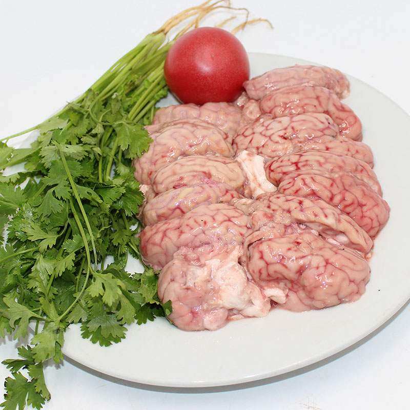 新鲜羊脑清真羊脑包冷冻脑髓脑花鲜羊其它