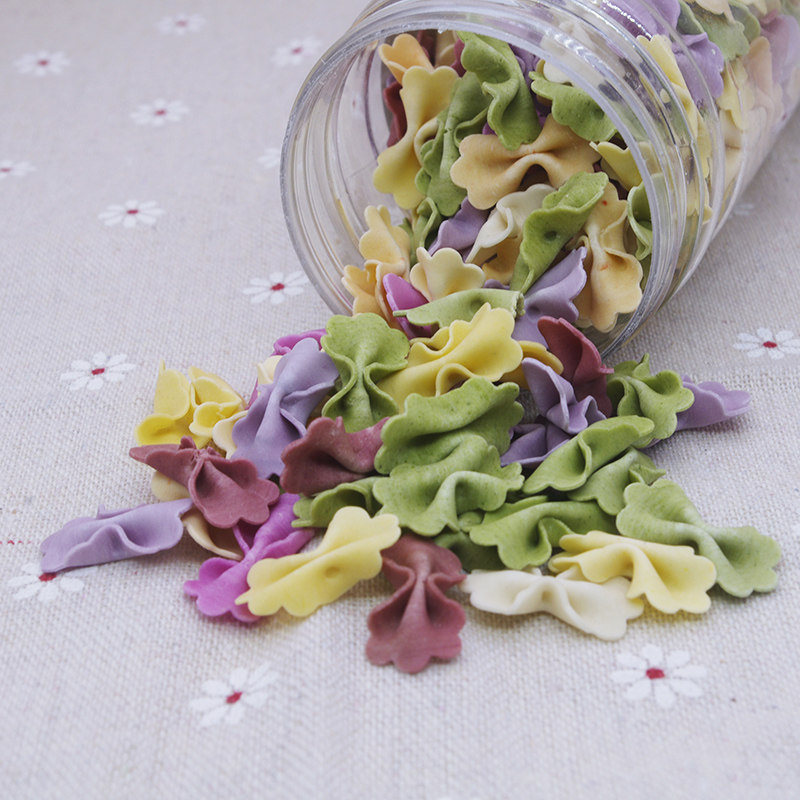 baby village果蔬蝴蝶面片 宝宝蔬菜儿童辅手工彩色婴营养面条食2