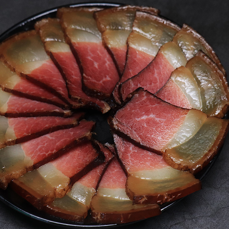 后腿500g四川腊味坐臀农家柴火烟熏腊肉恩施腌肉