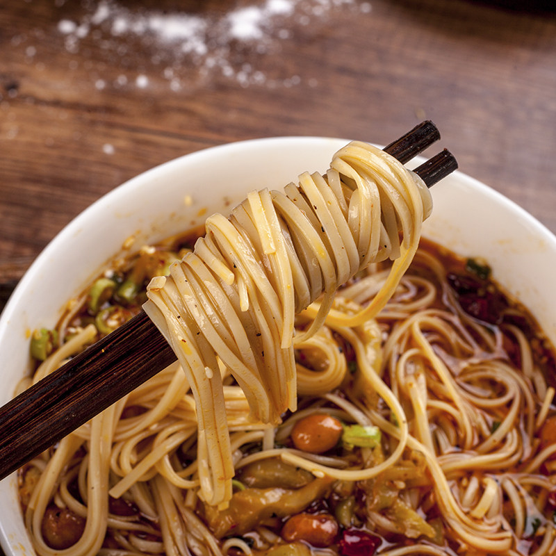 银杏面条贵州水塘面子面碱水面挂面干拌方便面条