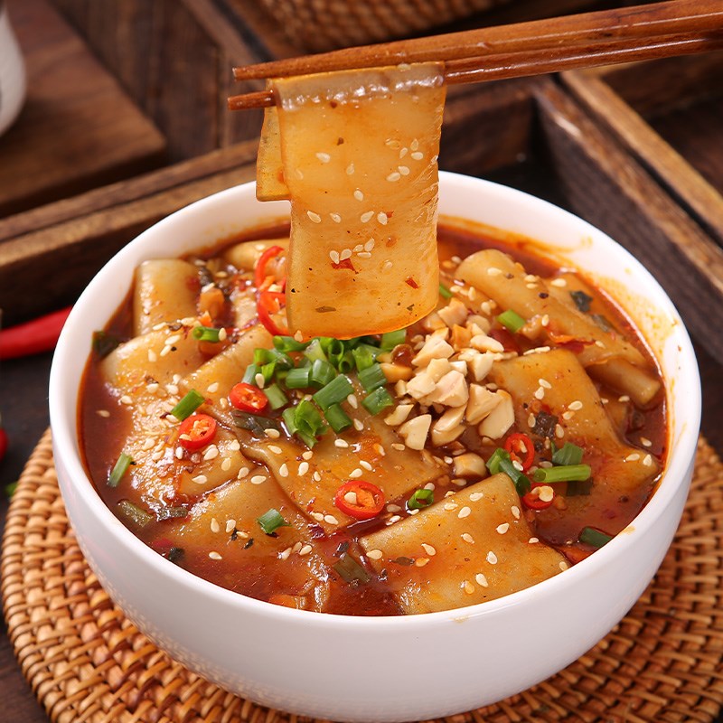 呆呆流汁宽粉定西土豆大宽麻辣速食粉条免煮方便面