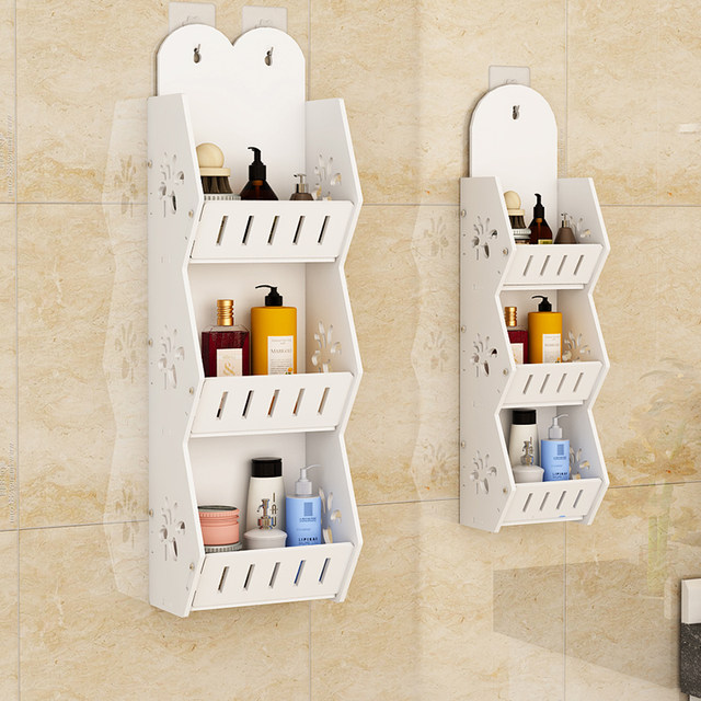 Toilet shelf bathroom toilet toilet storage rack vanity wall mounted perforated wall finishing rack Toilet shelf bathroom toilet toilet storage rack vanity wall mounted perforated wall finishing rack